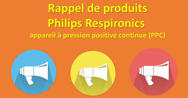 Rappel de produit : Philips Respironics